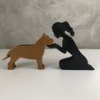 WhatsApp-Image-2023-01-16-at-20.40.12.jpeg Girl and her Pit bull (tied hair) for 3D printer or laser cut