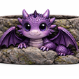 Maceta-Dragon-Purpura-Frontal.png Dragon Rock Pot chibi / Dragon Rock Pot