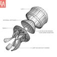 Exploded View.jpg Jellyfish Desk Lamp [Medusa]