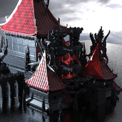 japan-temple-1.228.png OBJ file Lord Oda Nobunaga dragon temple 4・3D print design to download, aramar