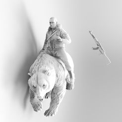 untitled.68.jpg Download STL file Putin and bear • 3D printing object, sylbox