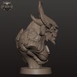 6.jpg Infernal Monster Bust - Dark Fantasy Demon Creature STL for 3D Printing | Obsidian 3D