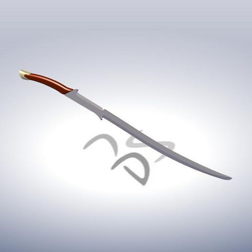 Hadhafang Sword - 3D model önizlemesi