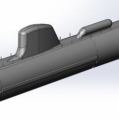 Sous-marin-SUFFREN-avec-module-commando.jpg Download STL file Model submarine SUFFREN • 3D printing template, Avatar50