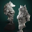 Queen_bust3.jpg Oleana the Werewolf Queen bust