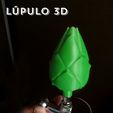 IMG_1964.JPG Beer tap handle Lupulo 3D / 3D HOP - Tap handle for chopper tap