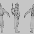 Wireframe.png Boba Fett Lowpoly Rigged