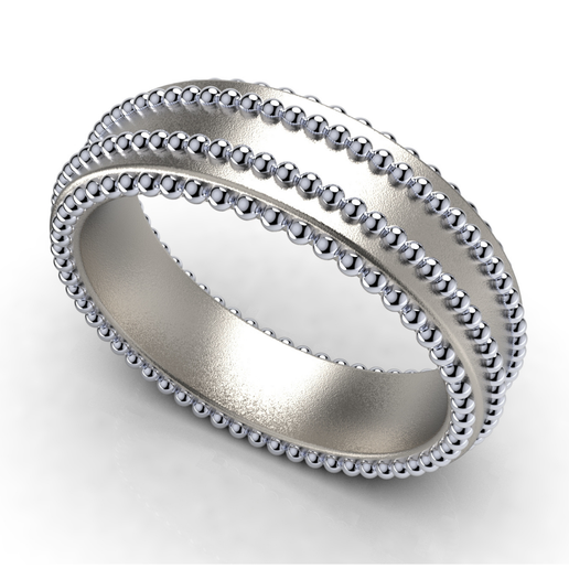 Ring Wedding Band Men Ring CAD Design-RNN 3D print model 3D model