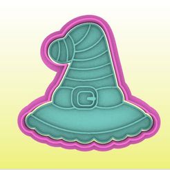255.jpg STL file WITCH HAT CUTTER AND STAMP・3D printer model to download