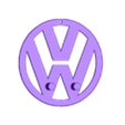 VW-Zeichen_Schlüsselhalter v2.stl VW symbol key holder