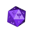 D20.stl Набор кубиков "Паладин" для DnD