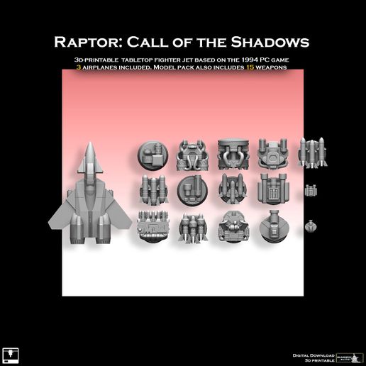 🤙 Raptor Call of the Shadows・ 3D File for 3D printing・Cults