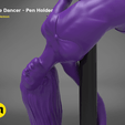 poledancer-detail1.137.png STL file Pole Dancer - Pen Holder・3D printable design to download