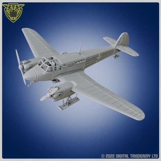 Yakovlev Yak-6 Light Transport Bomber on Skis STL - WWII Soviet Aircraft 3D Model Utility Aircraft with Skis