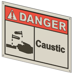 2020-09-06 07_20_36-Autodesk Fusion 360.png STL file Caustic Safety Sign・Design to download and 3D print