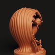 D20.28.jpg Surfing Penguin Statue | Tropical Bird Sculpture | Summer Wave Decor
