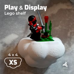 PnD-cloud-XS-1.jpg STL-Datei Lego shelf - Cloud XS・Design für 3D-Drucker zum herunterladen