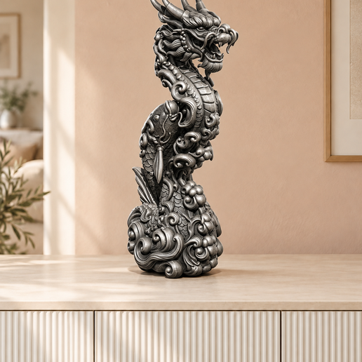 Koi-Drache STL & 3MF – vier Größen, Bambu Lab A2L/P2S | FehnFactory