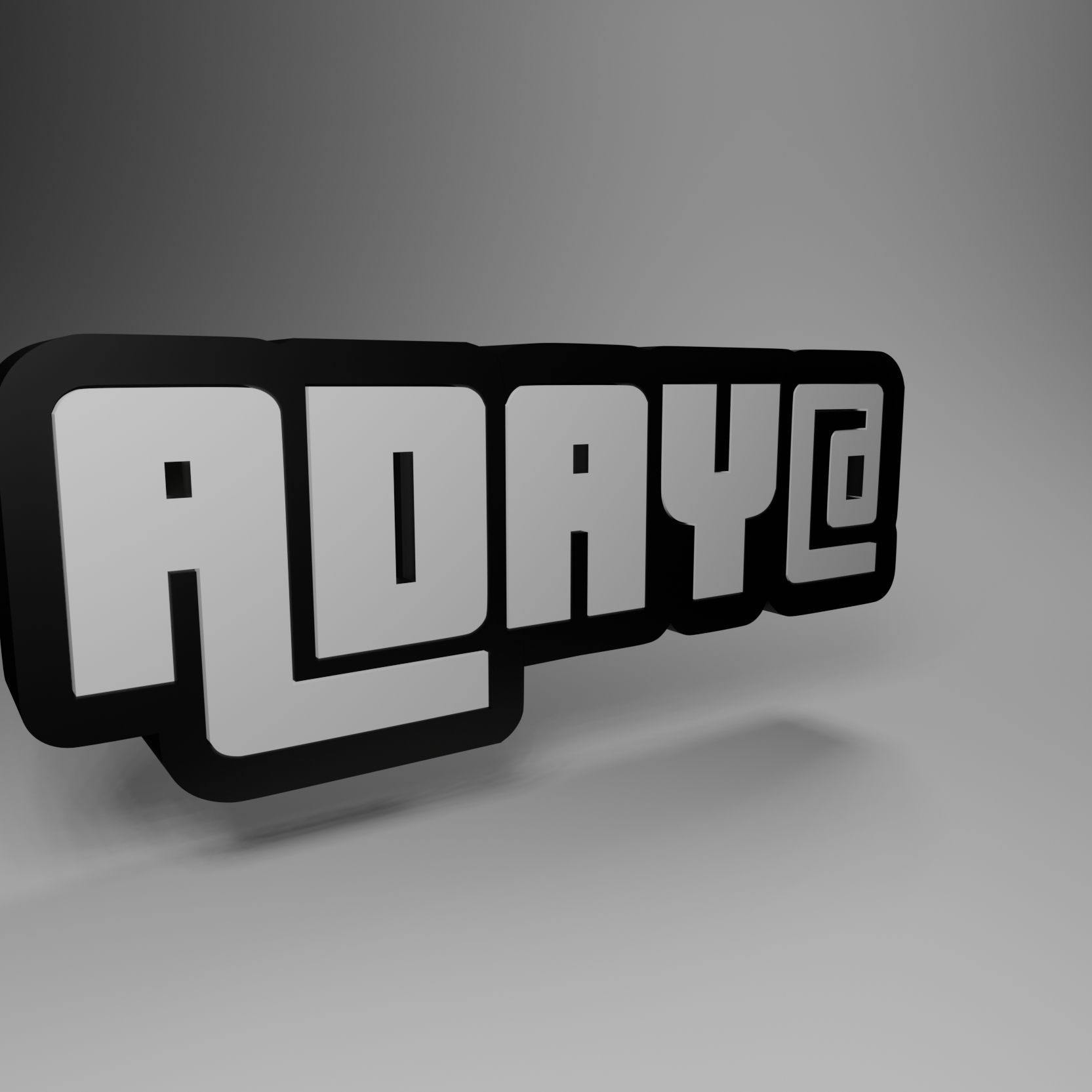 Download STL file ADAY@ - Illuminated Sign • 3D printer design ・ Cults