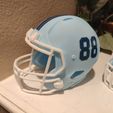 NFL Fottball Helmet Riddell Speed with Padding 3D Model