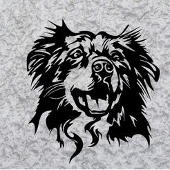 Sin-título.jpg AUSTRALIAN SHEPHERD dog deco wall mural