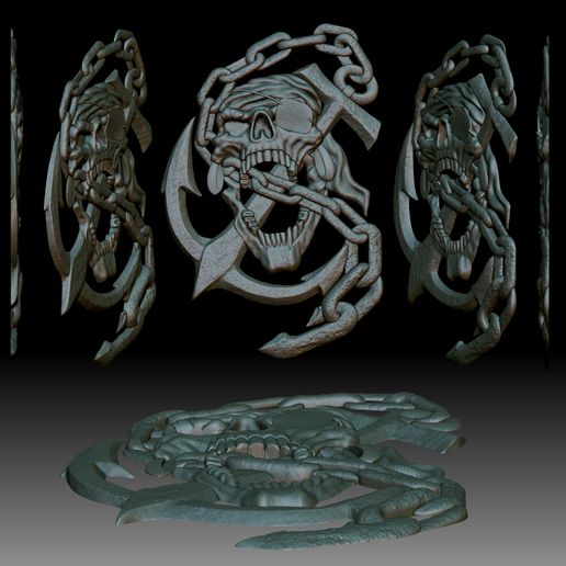 4.jpg Пиратская эмблема барельеф