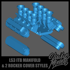 ITB-Manifold.png LS3 ITB Manifold with 2 Rocker Cover styles