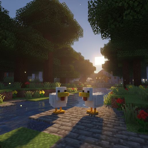 🦆 Minecraft Duck・Free STL File for 3D printing・Cults