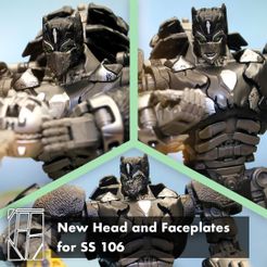 FACEPLATE-TN.jpg STL file Transformers Rise of the Beasts Optimus Primal Replacement Head & Faceplate for SS106・Model to download and 3D print