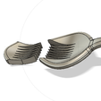 spork3.png Free STL file Modular Spork (Spoon & Fork)・3D print object to download