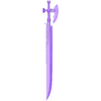 espada furry 02.stl Sword original model