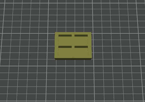 40 MM Square base ribbed