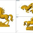 2026-GOD233.jpg Feng Shui Galloping Horse Statue
