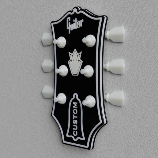 Custom Guitar Headstock - Key Hanger / Wall Art