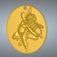 eros-02-v2-00.jpg Fichier STL exclusive neck pendentif earring decor gift EROS ( CUPID ) eros-02-v2 real 3D Relief For CNC building room decor wall-mount decoration・Plan imprimable en 3D à télécharger