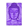 budhhanew.stl Buddha Bas-Relief STL – Sacred Serenity