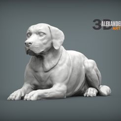 Labrador-1.jpg STL-Datei Labrador 3D-Druck Modell・3D-druckbare Vorlage zum herunterladen