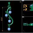 34733.jpg Gemstone Pendent 3d Model 49