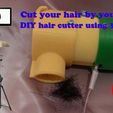 thumb.jpg Cut your hair by yourself, DIY hair cutter using 3D printer, improved