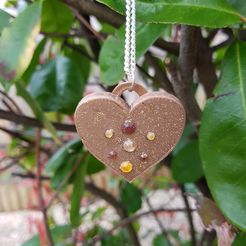 20180202_100051.jpg STL-Datei Pendant and earring heart box・3D-druckbares Modell zum herunterladen