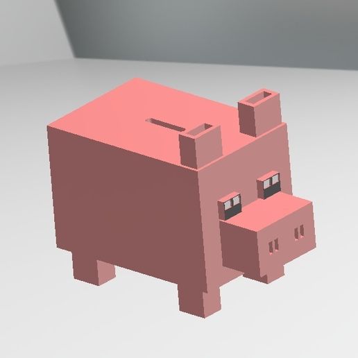 🏦 Minecraft-Inspired Piggy Bank – 3D Printable Coin Box・ STL File for ...