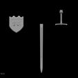 25.jpg Sword Game of Thrones Jon Snow, two size, 120 cm 47 Inch for FDM, Model Printing File STL for 3D Printing