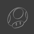 mushroom.jpg Super Mushroom Outline - Super Mario Silhouette
