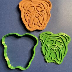 A95BDCEE-A752-4E68-89CC-5A555CE49CC7.jpeg Archivo 3D Cortador de galletas Bulldog・Objeto para impresora 3D para descargar