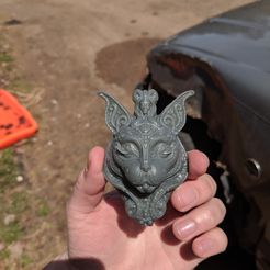IMG_20190515_123847.jpg STL file Stylized cat・3D print model to download