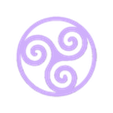 celtic triskelion.stl Triquetra symbol, Holy Trinity or triskelion, Celtic symbol of eternity, Trinity symbol keychain, spiritual wall art decor, fridge magnet, pendant