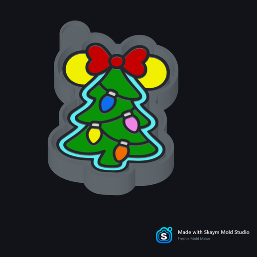 ✨ Christmas Tree with Bow – Freshie, Resin & Candle Mold 🎄🎀✨