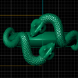 4.png Snakee ring 3d pritable model