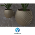 64.png Plant pot, small and large dragon scale pattern - Plant pot, small and large dragon scale pattern