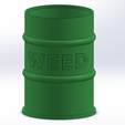 1.png Weed barrel with lid